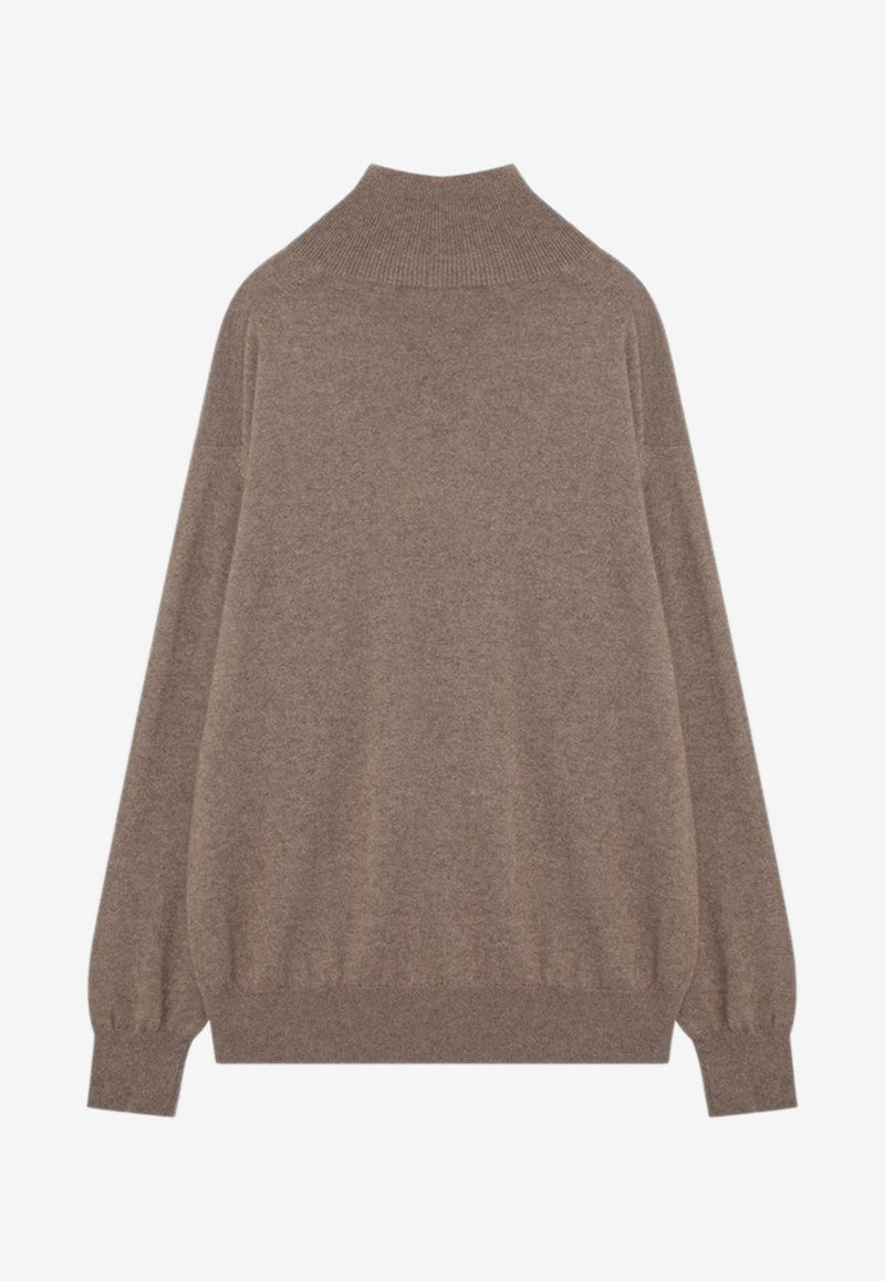 Auralee Cashmere High-Neck Sweater Brown A24AP03BCWS/P_AURA-NB