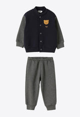 Il Gufo Babies Fleece Bomber Jacket and Track Pants Set Multicolor A24DP492M0116-ACO/P_GUFO-4909