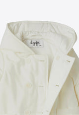 Il Gufo Babies Double-Breasted Microfiber Jacket White A24GM023N0001-ANY/P_GUFO-102