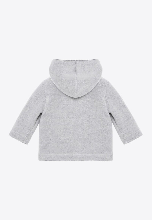 Il Gufo Babies Double-Breasted Fleece Jacket Gray A24GM365N0041-AWO/P_GUFO-031