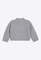 Il Gufo Boys Ribbed Wool Sweater Gray A24MA454EM220-CWO/P_GUFO-072