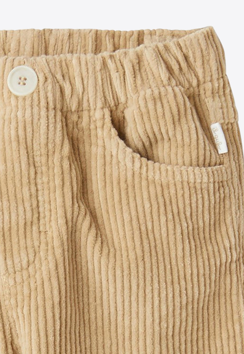 Il Gufo Babies Corduroy Straight-Leg Pants Beige A24PL030V6012-ACO/P_GUFO-118