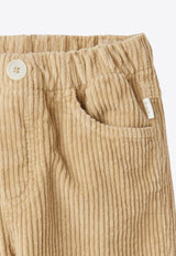 Il Gufo Babies Corduroy Straight-Leg Pants Beige A24PL030V6012-CCO/P_GUFO-118