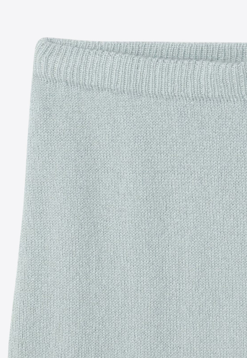 Il Gufo Babies Ribbed Wool Leggings Green A24PL205EM300-AWO/P_GUFO-523