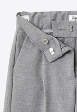 Il Gufo Girls Pleated Wide Pants Gray A24PL441W0003-AWO/P_GUFO-072