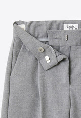 Il Gufo Girls Pleated Wide Pants Gray A24PL441W0003-BWO/P_GUFO-072