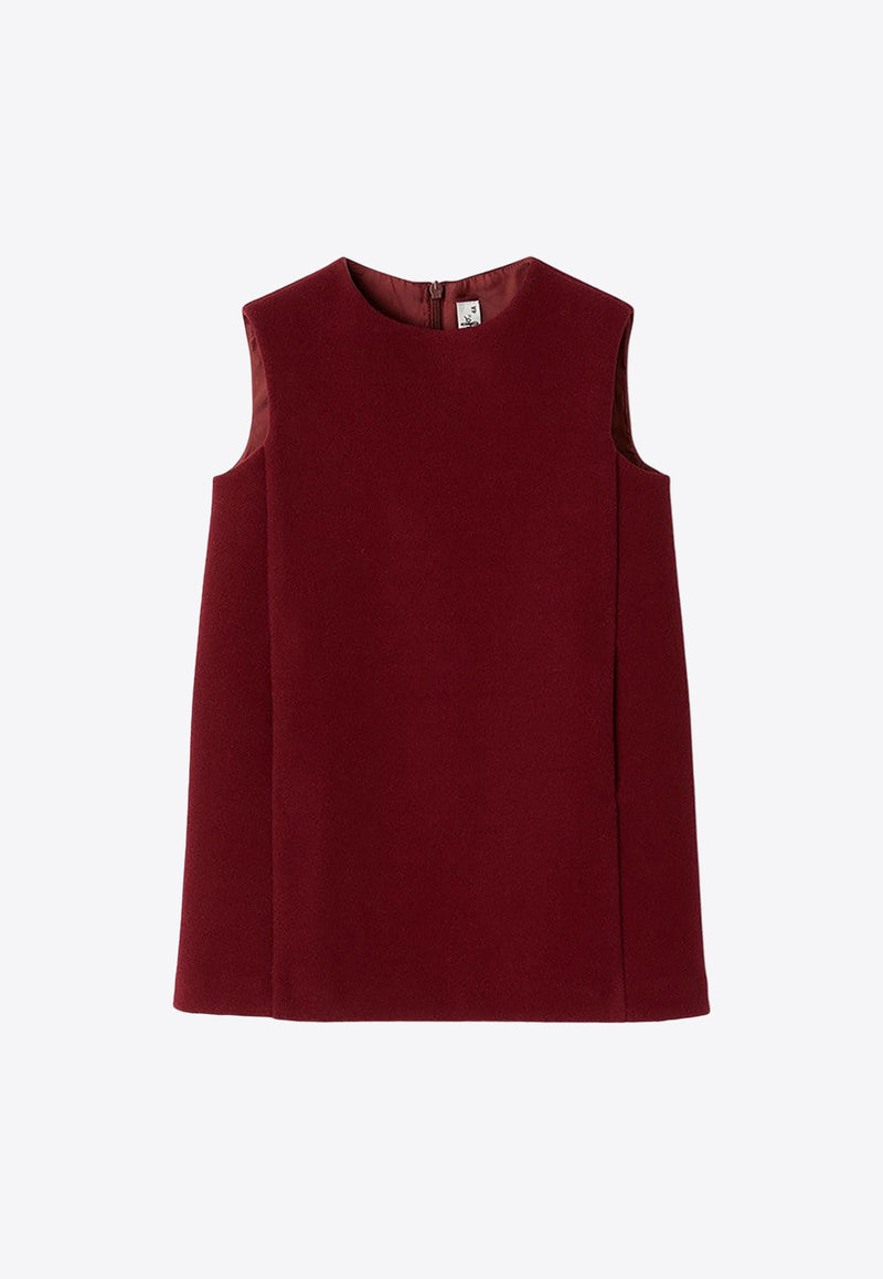 Il Gufo Girls Crewneck Sleeveless Dress Red A24SC076M0138-CWO/P_GUFO-694