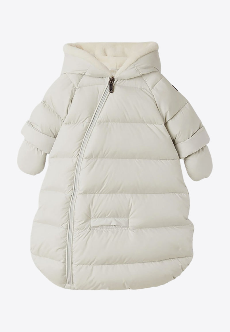 Il Gufo Babies Nylon Microfiber Padded Coat White A24SO010N0106NY/P_GUFO-100