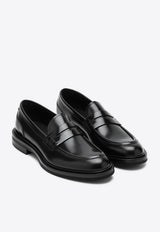 Dolce 
Gabbana Altavilla Brushed Leather Loafers Black A30267A1203/Q_DOLCE-80999