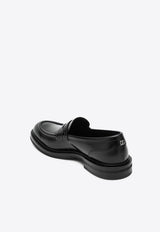 Dolce 
Gabbana Altavilla Brushed Leather Loafers Black A30267A1203/Q_DOLCE-80999