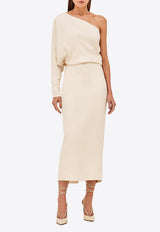 Alexis Serenity One-Shoulder Midi Dress A3230439-9025CREAM