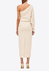 Alexis Serenity One-Shoulder Midi Dress A3230439-9025CREAM