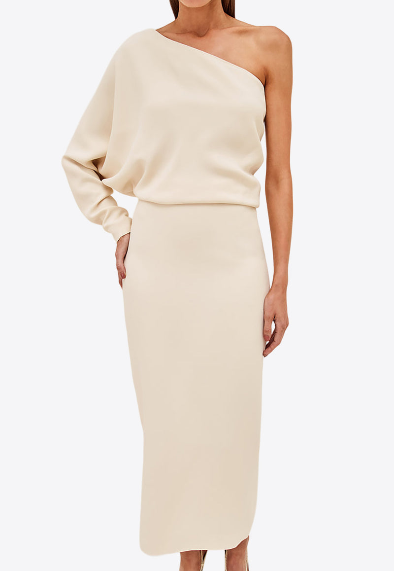 Alexis Serenity One-Shoulder Midi Dress A3230439-9025CREAM