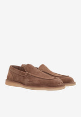 Dolce 
Gabbana Logo Suede Loafers A50593 AS707 80024 Brown