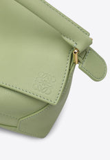 Loewe Mini Puzzle Top Handle Bag in Calf Leather Green A510P88X26LE/P_LOEW-3916