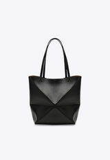 Loewe Medium Puzzle Fold Leather Tote Bag Black A657G50X01LE/Q_LOEW-1100