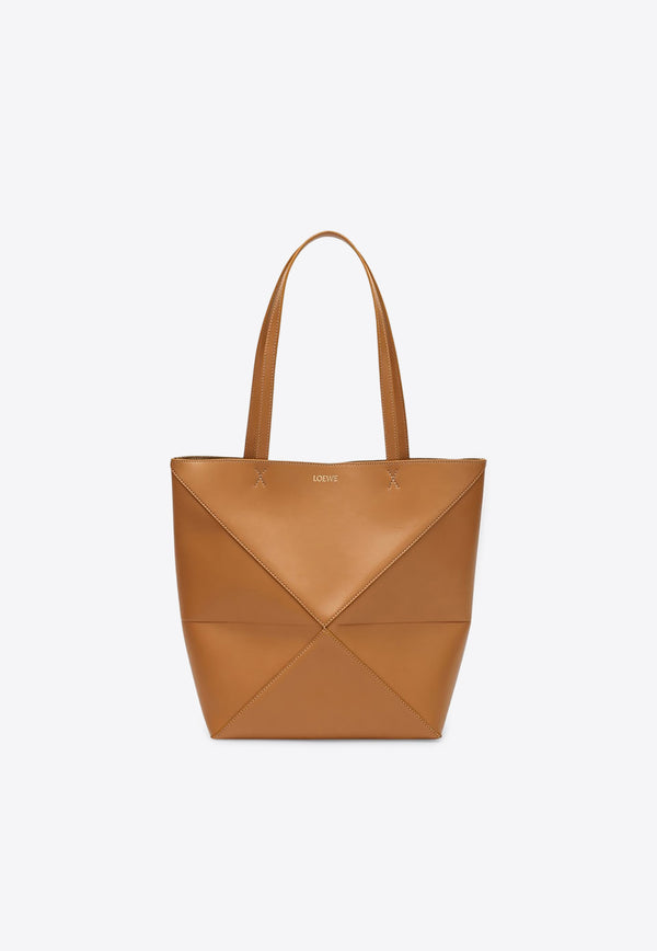 Loewe Medium Puzzle Fold Leather Tote Bag Camel A657G50X01LE/Q_LOEW-2586