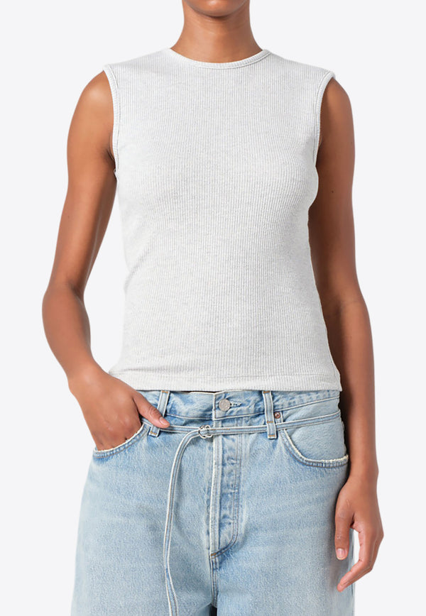 Agolde Binx Ribbed Tank Top A7292-1349GREY