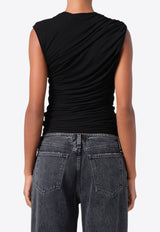 Agolde Ester Ruched Tank Top A7331-1618BLACK