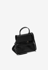 Moschino Small Leather Top Handle Bag Black A75728002/P_MOSCH-1555