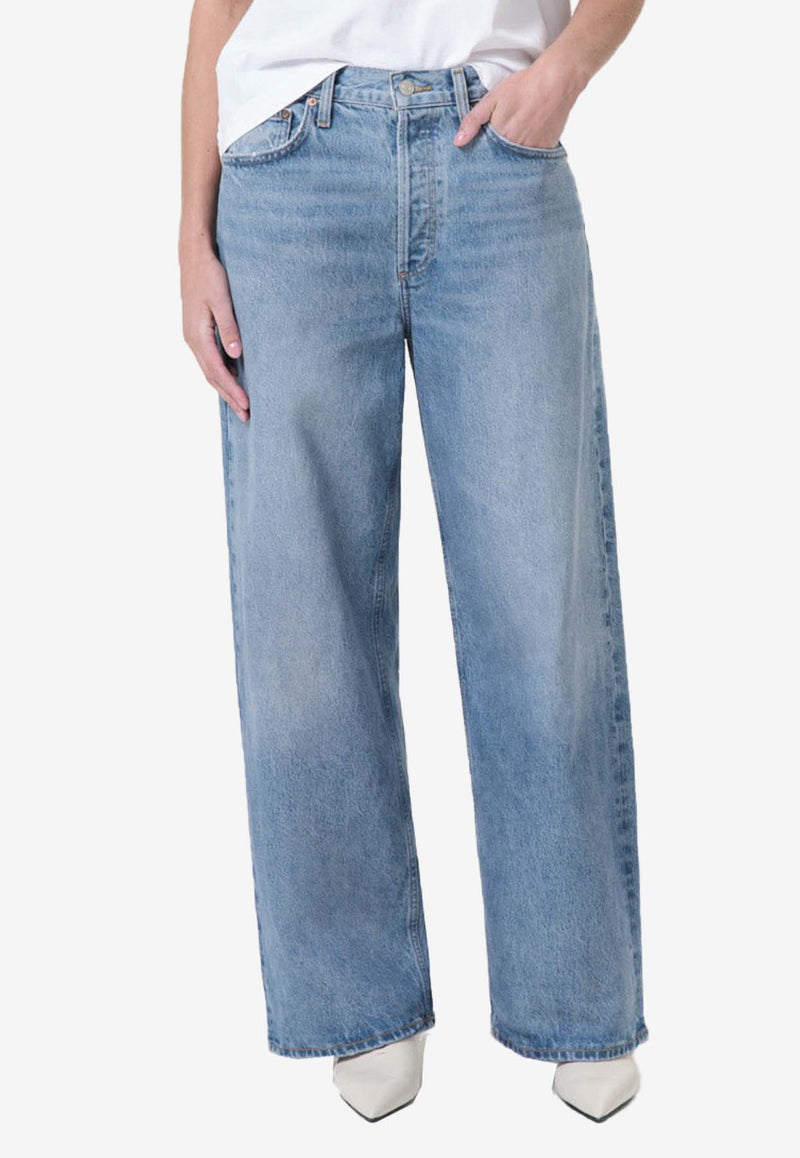 Agolde Low Slung Baggy Jeans A9079-1535BLUE