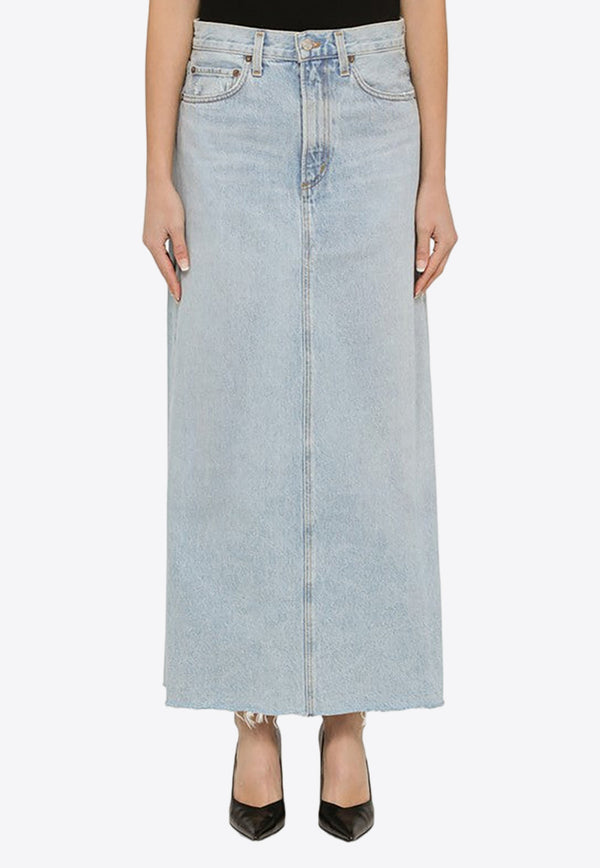 Agolde Hilla Denim Maxi Skirt Blue A91111141/O_AGOLD-PRCTC