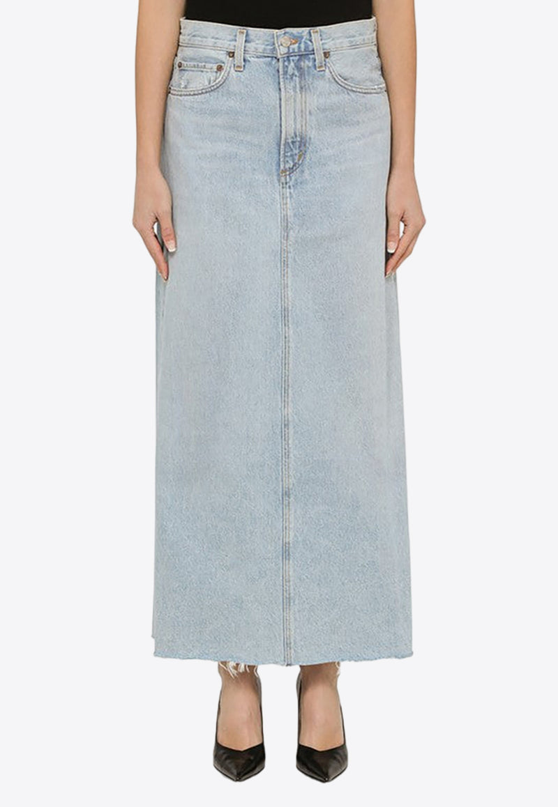 Agolde Hilla Denim Maxi Skirt Blue A91111141/O_AGOLD-PRCTC