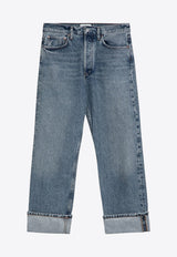 Agolde Fran Washed-Out Jeans Light Blue A9157C1206/Q_AGOLD-INVEN