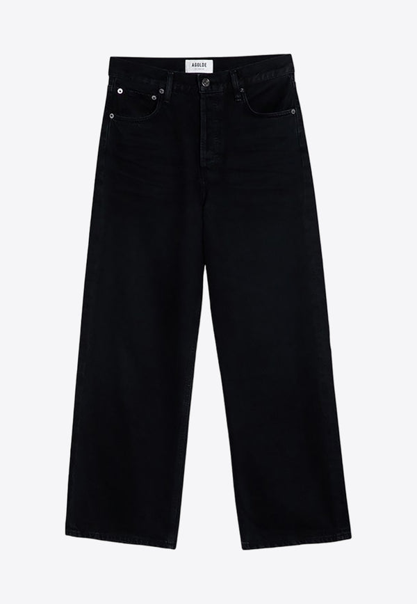 Agolde Essential Straight-Leg Jeans Black A91911462/P_AGOLD-SCWL