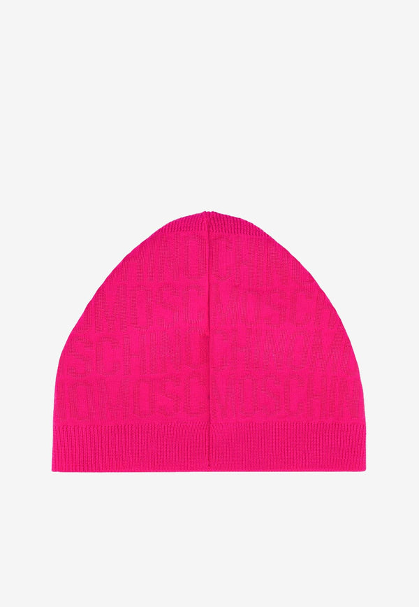 Moschino All-Over Jacquard Logo Beanie A9206 8272 1217