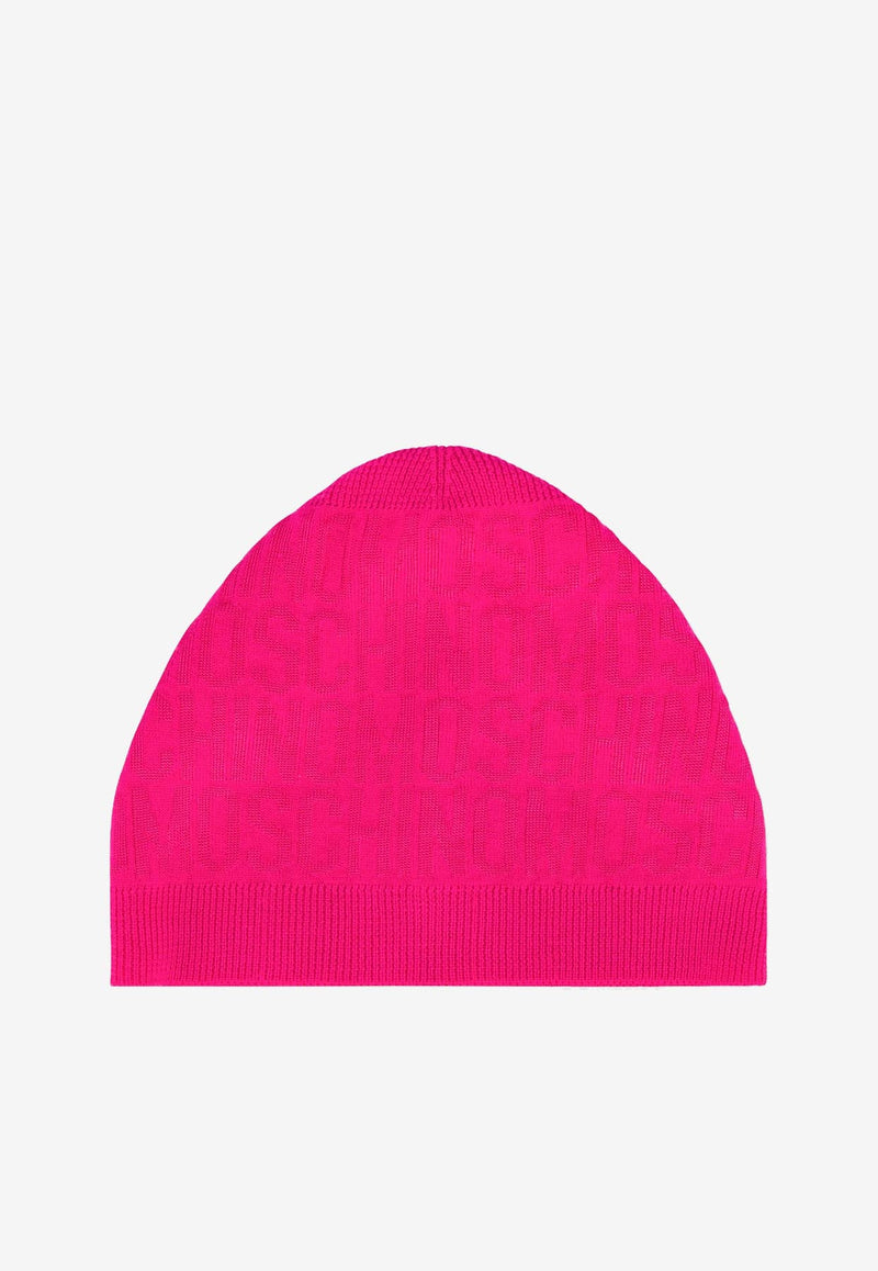 Moschino All-Over Jacquard Logo Beanie A9206 8272 1217