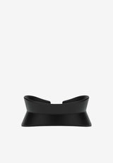 Alaïa Flex Wide Leather Belt Black AA1C111MCA314LE/P_ALAIA-999