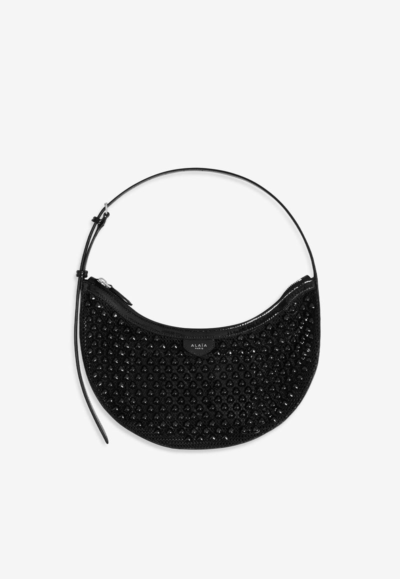 Alaïa Small Demi Lune Shoulder Bag Black AA1S02731CA311_000_999