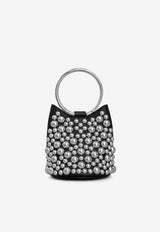 Alaïa Mini Ring Leather Bucket Bag Black AA1S02814CA297_000_999