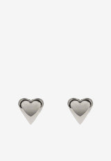 Alaïa Le Coeur Bombé Earrings Silver AA2B068LA011MET/P_ALAIA-210