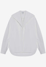 Alaïa Hooded Buttoned Shirt White AA9C0969T611ACO/Q_ALAIA-000