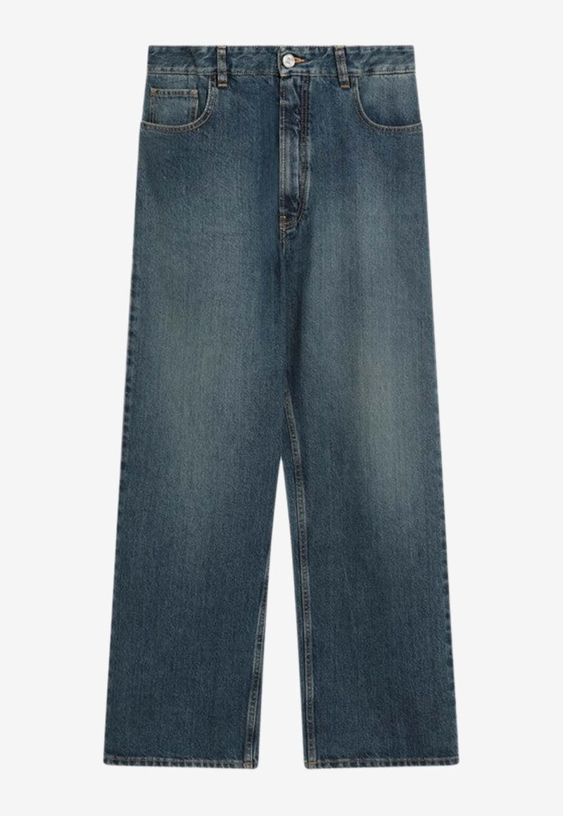 Alaïa Washed Straight-Leg Jeans Blue AA9P0155T5364DE/Q_ALAIA-525