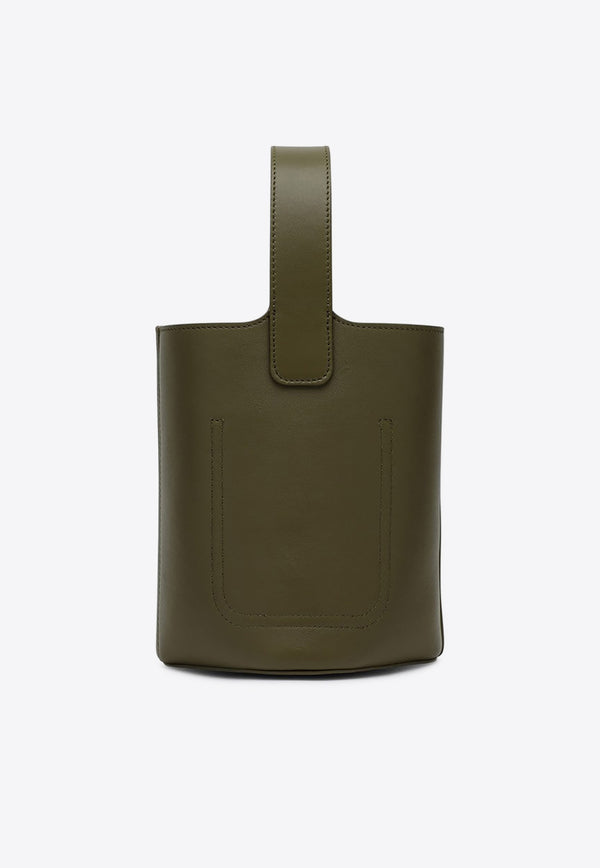 Loewe Mini Pebble Leather Bucket Bag Olive AANBBBMX01LE/Q_LOEW-8795