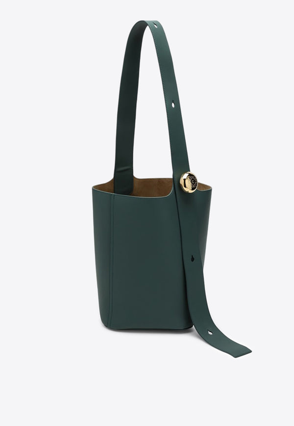 Loewe Medium Leather Pebble Bucket Bag Green AANBBBWX01LE/Q_LOEW-4535