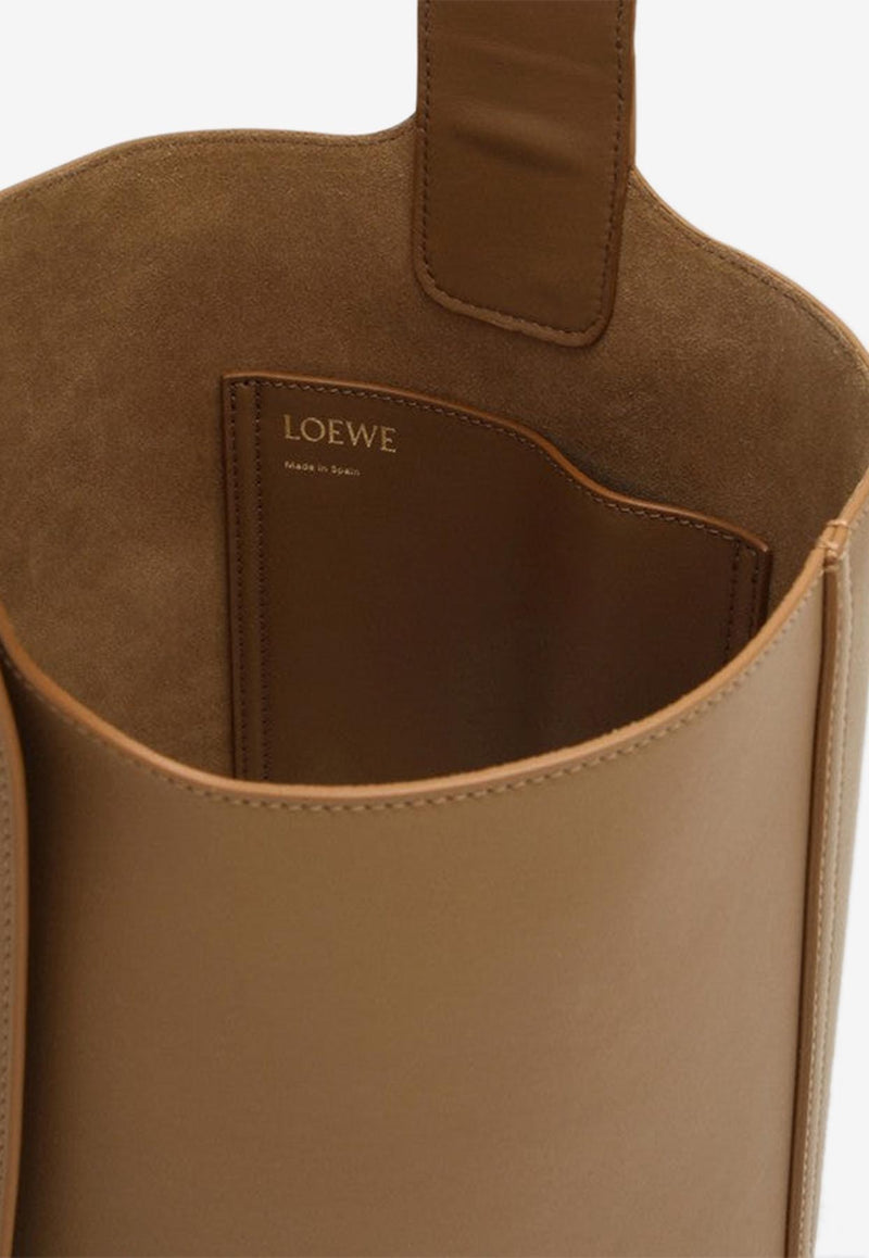 Loewe Medium Pebble Bucket Bag in Calf Leather Green AANBBBWX01LE/Q_LOEW-3980