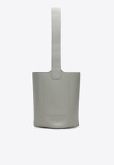 Loewe Medium Pebble Leather Bucket Bag Gray AANBBBWX01LE/Q_LOEW-6579