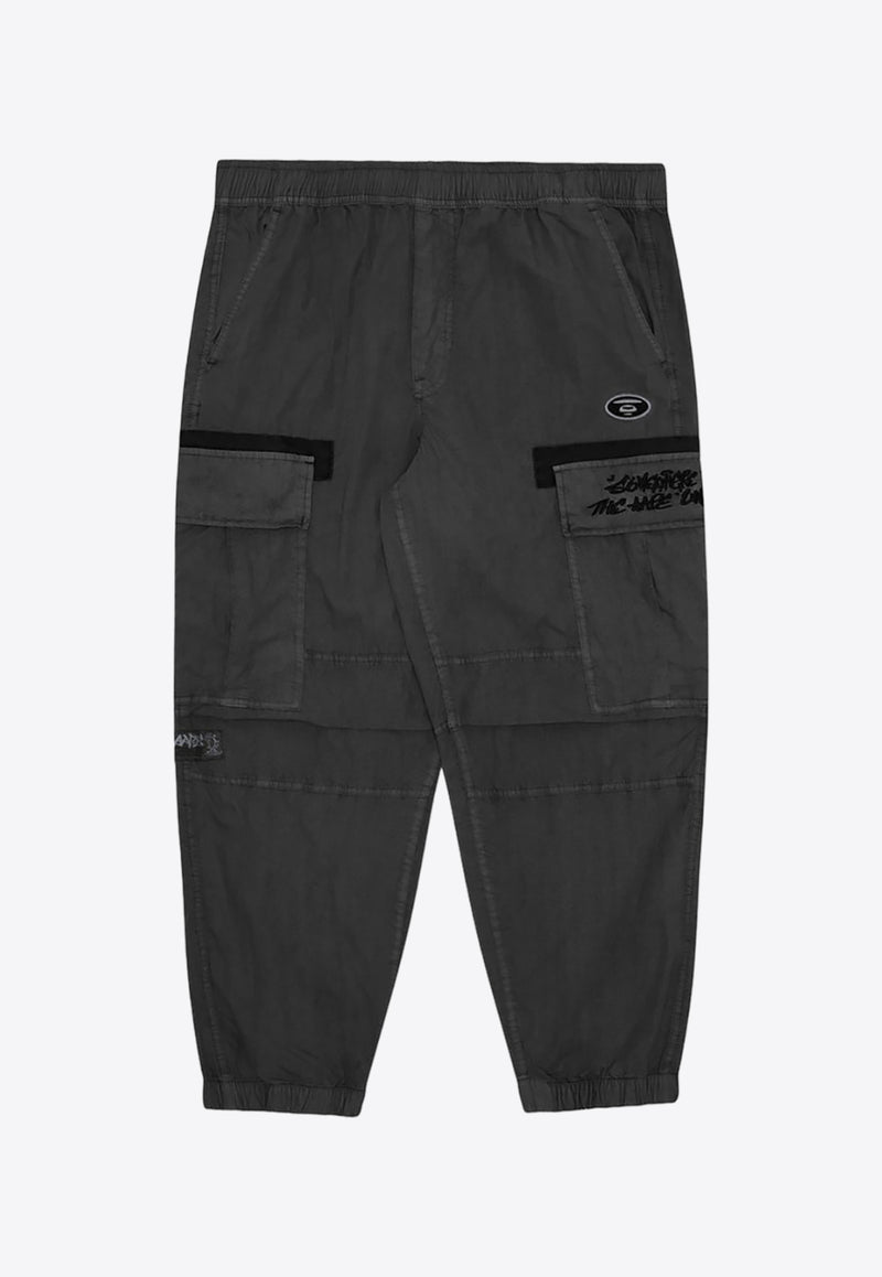 AAPE Logo-Patch Cargo Pants AAPPTMA678XXMBKXGREY