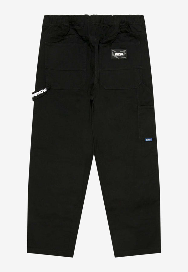 AAPE Moonface Woven Pants Black AAPPTMB624XXNBKXBLACK