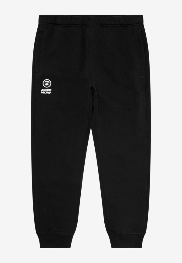 AAPE Moonface Logo Track Pants Black AAPPTMB626XXNBKXBLACK