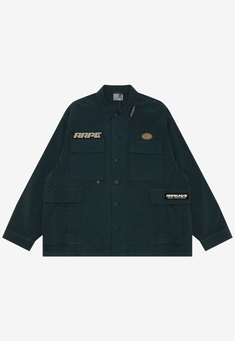 AAPE Moonface Field Jacket Green AAPSTM8501XXNGREEN MULTI