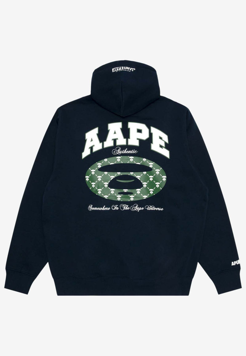 AAPE Moonface Hooded Sweatshirt Navy AAPSWMB342XXNNYXNAVY