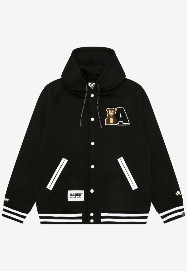 AAPE AAPER Bomber Jacket Black AAPSWMB382XXNBKXBLACK