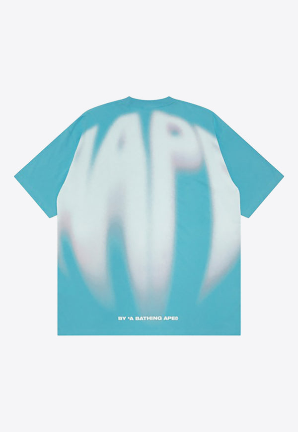 AAPE Logo Short-Sleeved T-shirt AAPTEM1552XXNBLLLIGHT BLUE