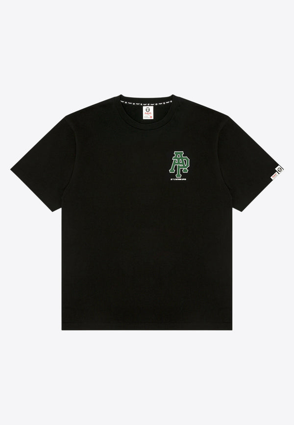 AAPE Logo Short-Sleeved T-shirt AAPTEM1562XXNBKXBLACK