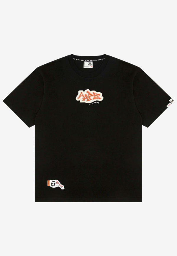 AAPE Printed Logo T-shirt Black AAPTEM1567XXNBLACK